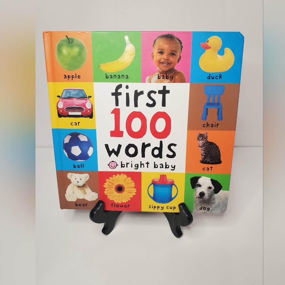 Pre-Owned Hardcover Book “First 100 Words Bright Baby”